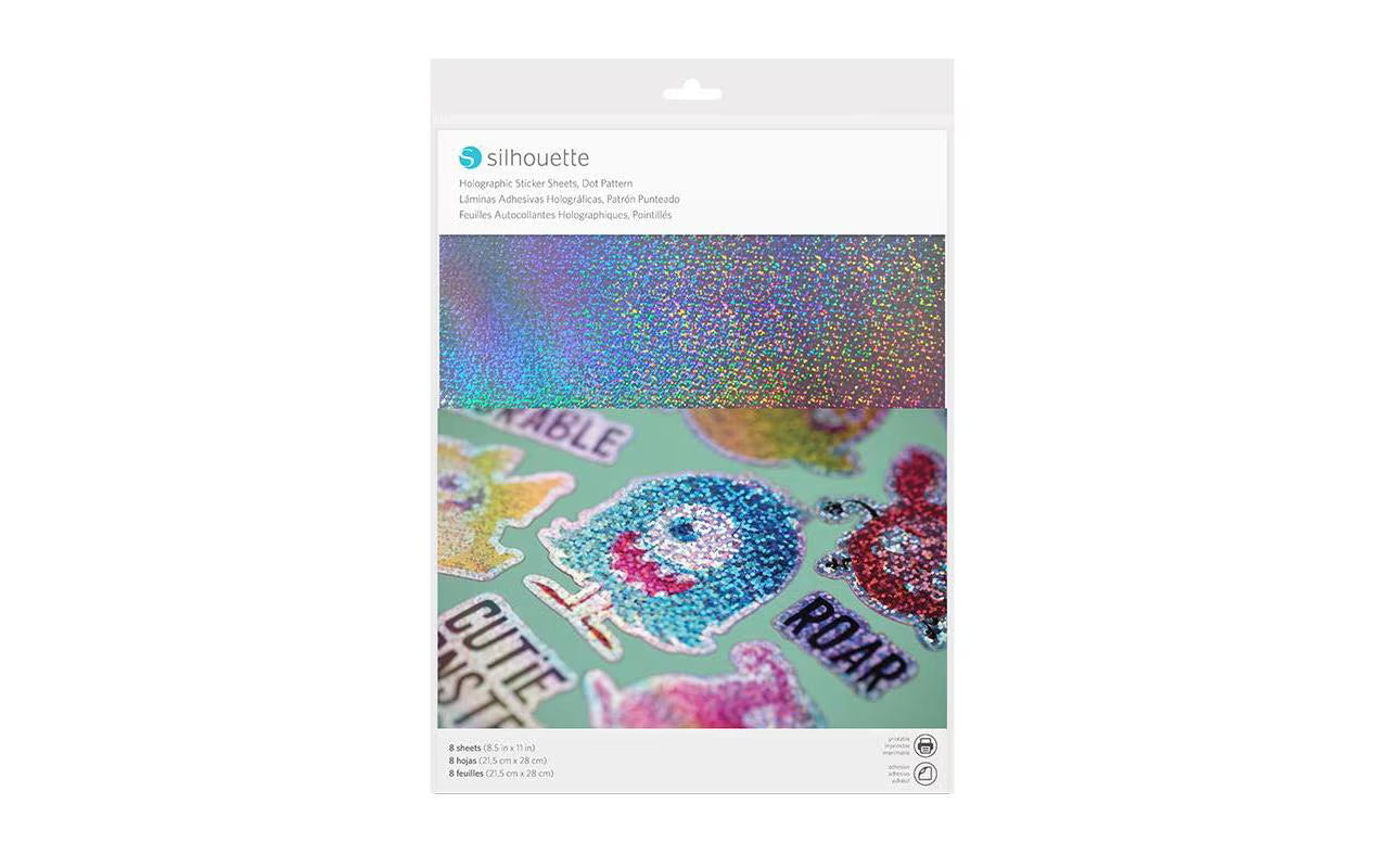 Silhouette Stickerpapier Holographisch