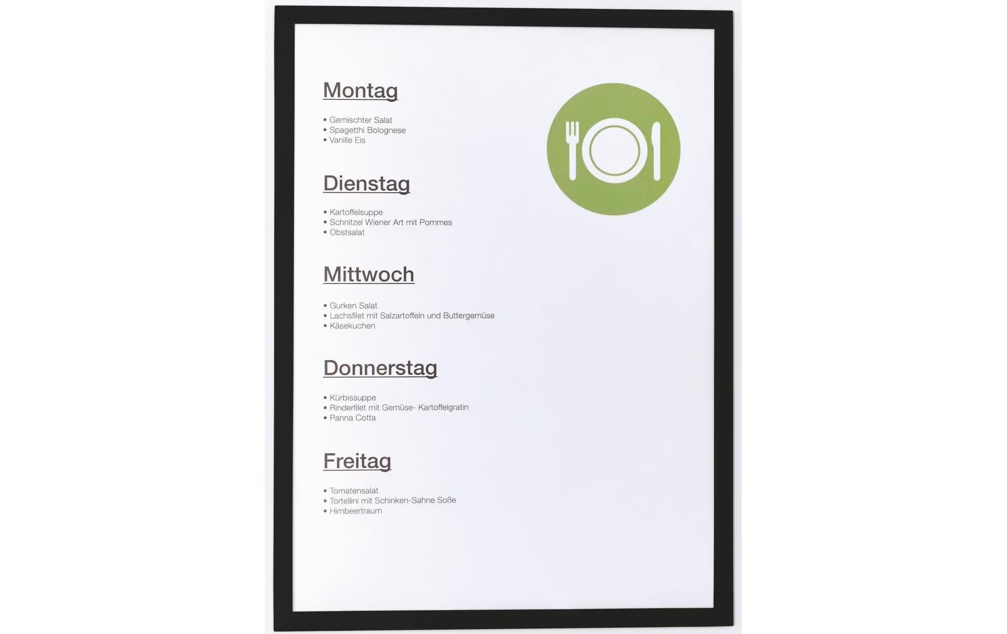Magnetoplan Sichtfenster A4 schwarz