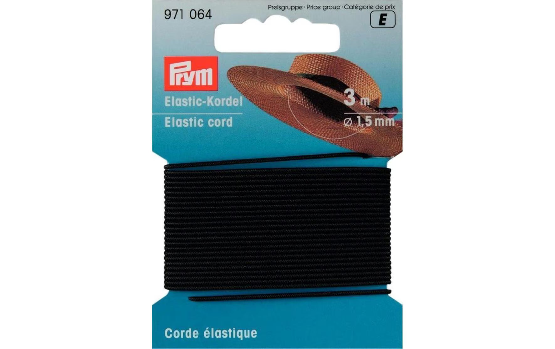 Prym Elastic-Kordel, schwarz
