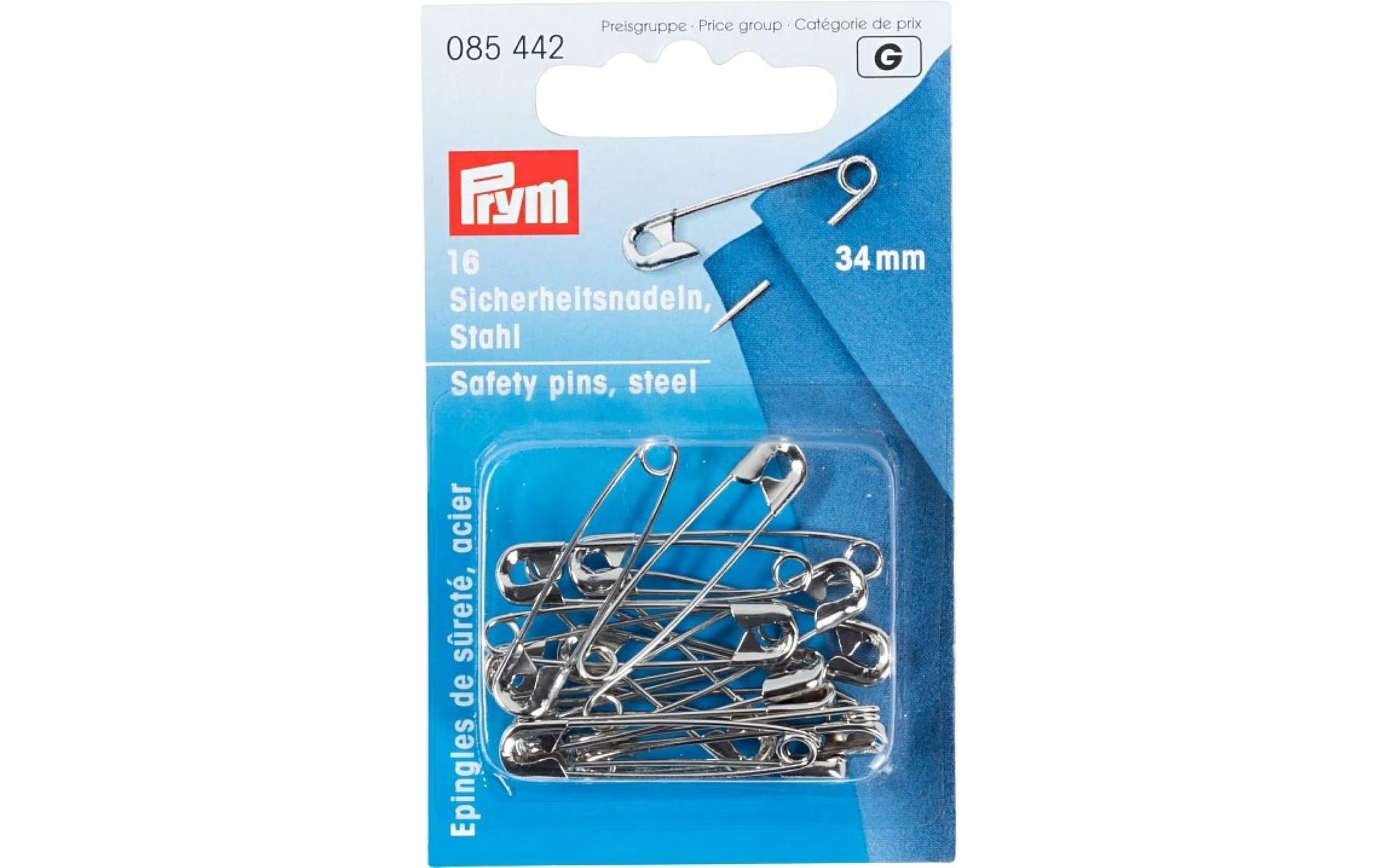 Prym Sicherheitsnadeln Stahl silber