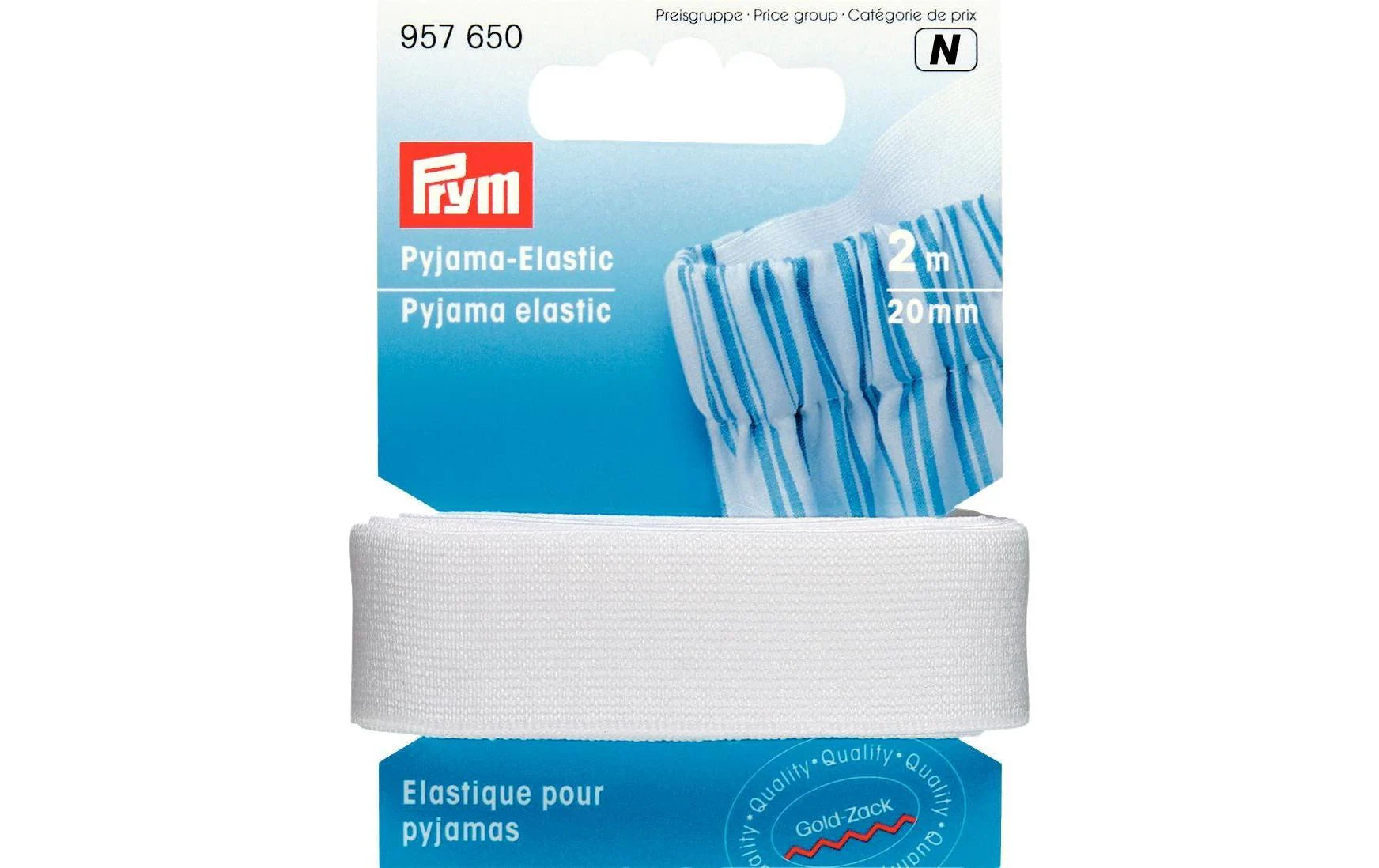 Prym Pyjama-Elastic, weiss