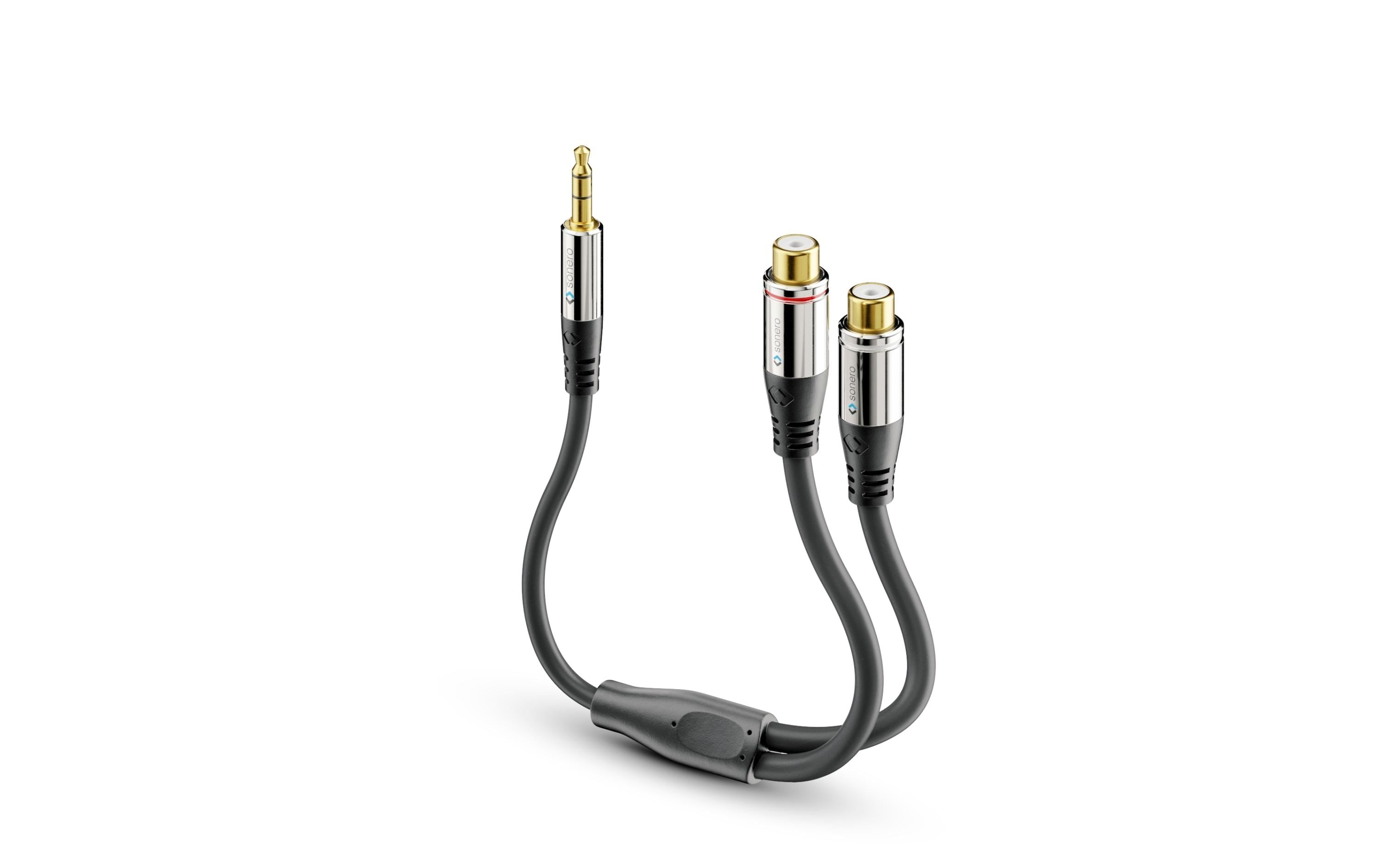 Sonero 3.5mm auf 2x Cinch Audio Adapter