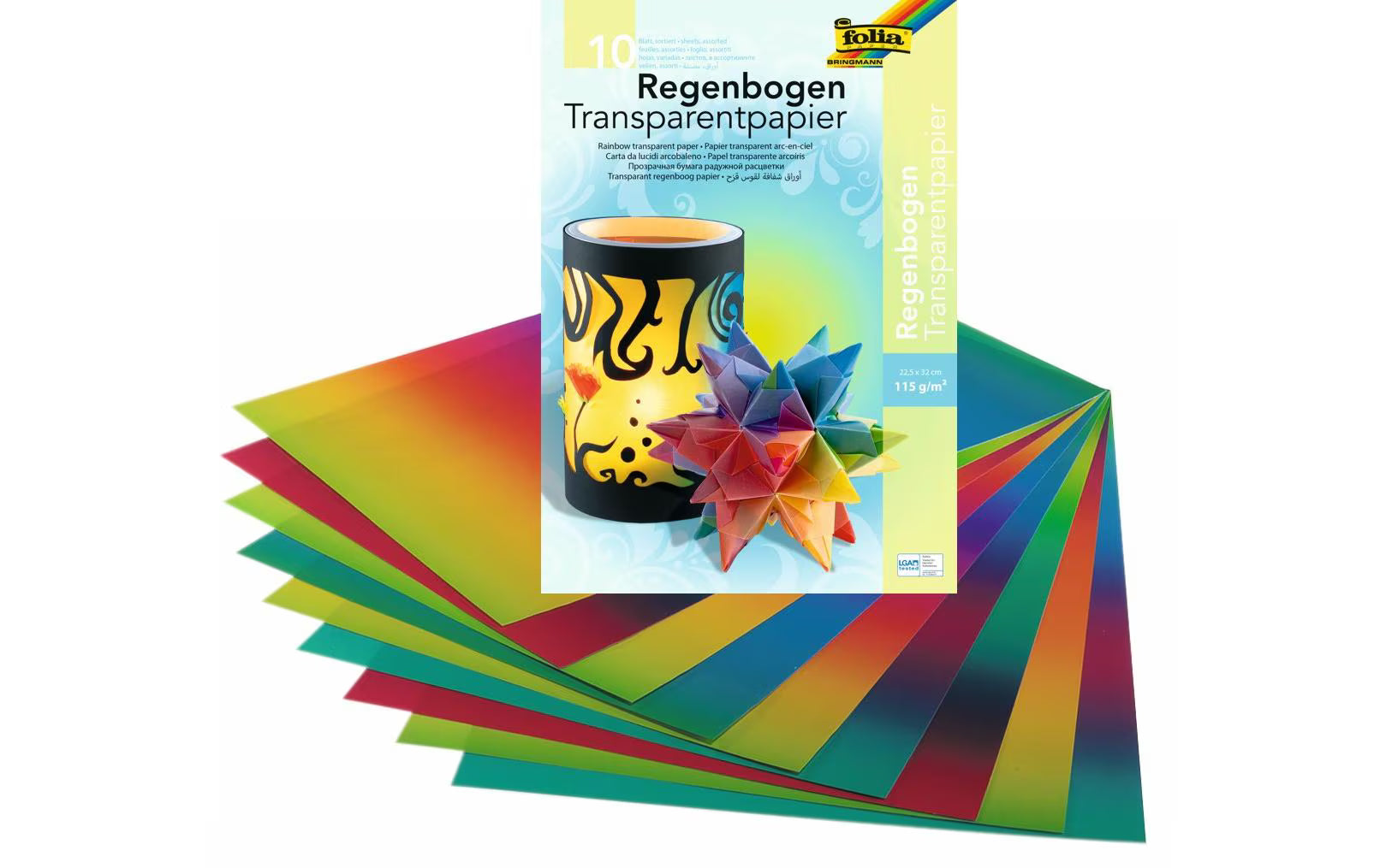 Folia Transparentpapier Regenbogen