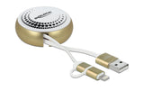 USB2.0 Aufrollkabel, 92CM, A-MB/Lightning