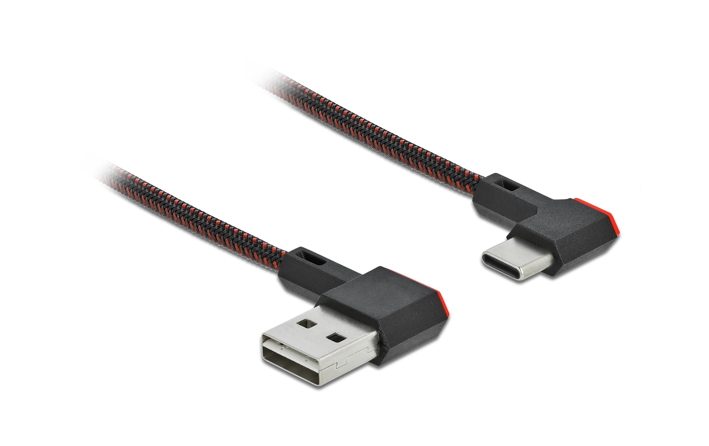 Delock EASY USB2.0-Kabel A-C: 0.5m, schwarz