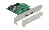 Delock 90493 PCI Express 2x USB-C