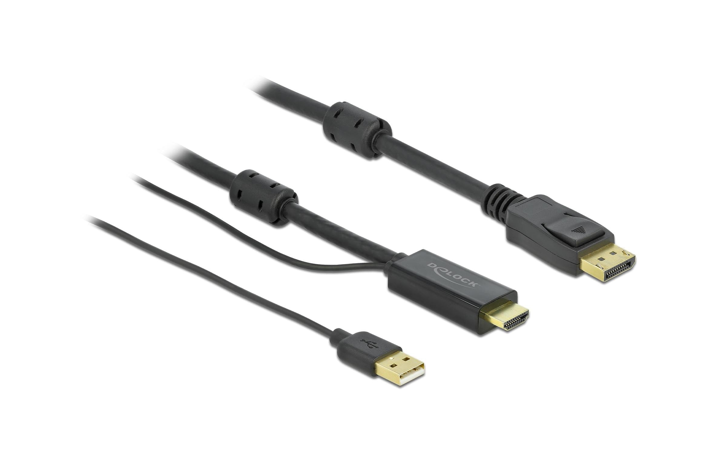 Delock, Kabel HDMI – Displayport, HDMI/USB