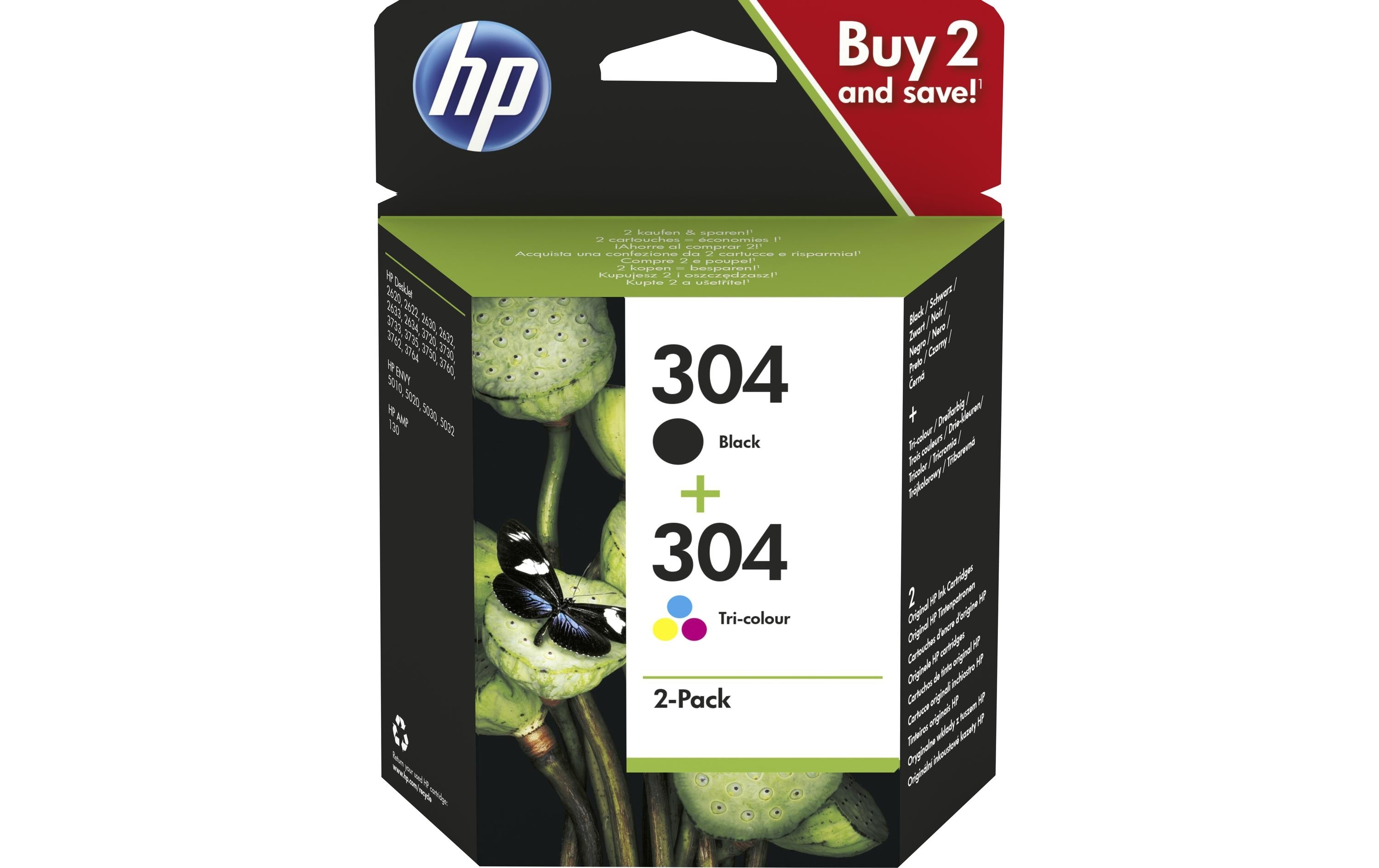 HP, Combopack Nr. 304 (Tinte 3JB05AE) C/M/Y