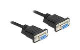 Delock Anschlusskabel Nullmodem RS-232 DB9,