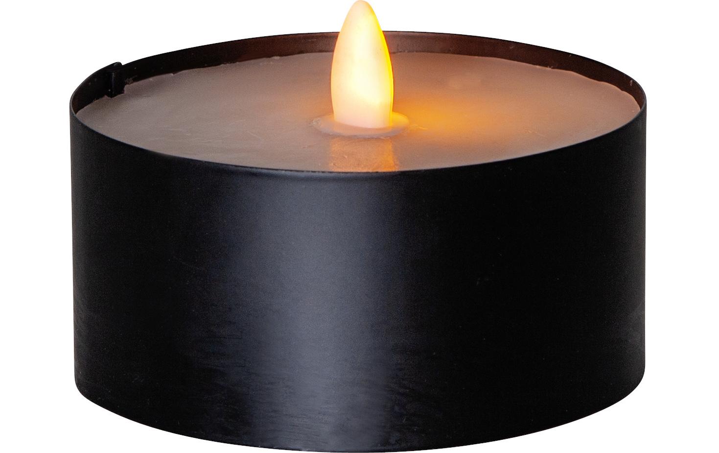 Star Trading LED Teelicht Maxi Schwarz