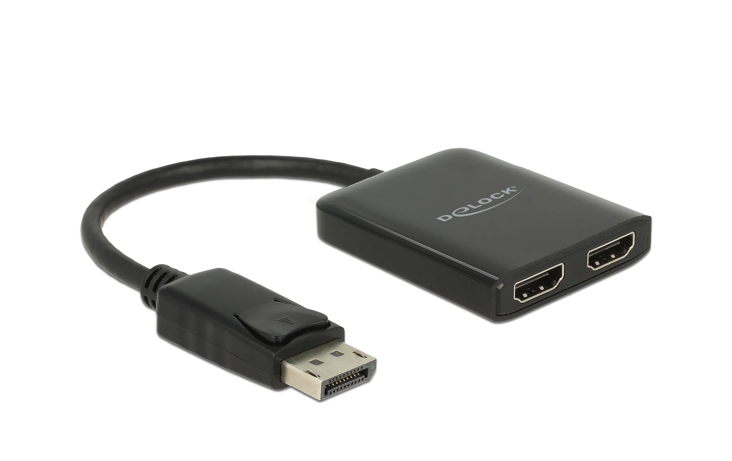 Delock DP 1.4 Splitter,1x DP zu 2xHDMI, MST