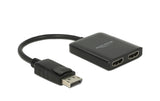 Delock DP 1.4 Splitter,1x DP zu 2xHDMI, MST