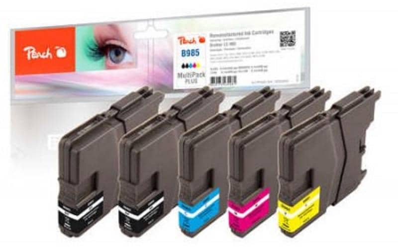 Peach Tinte Brother LC-985 Multi+