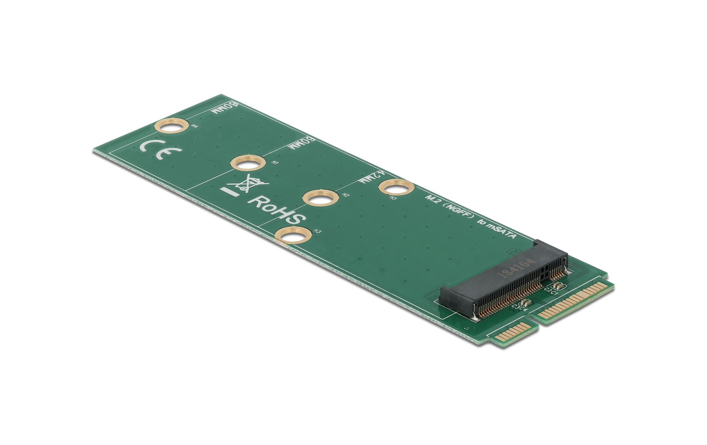 Delock mSATA zu M.2 Key B Slot
