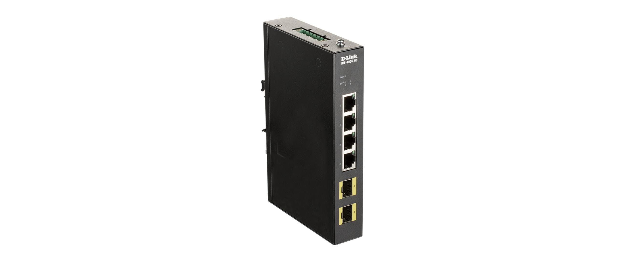 D-Link DIS-100G-6S 4-Port Unmanaged Switch