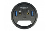 Delock Tisch-Hub 3 Port USB 3.0+ HD-Audio