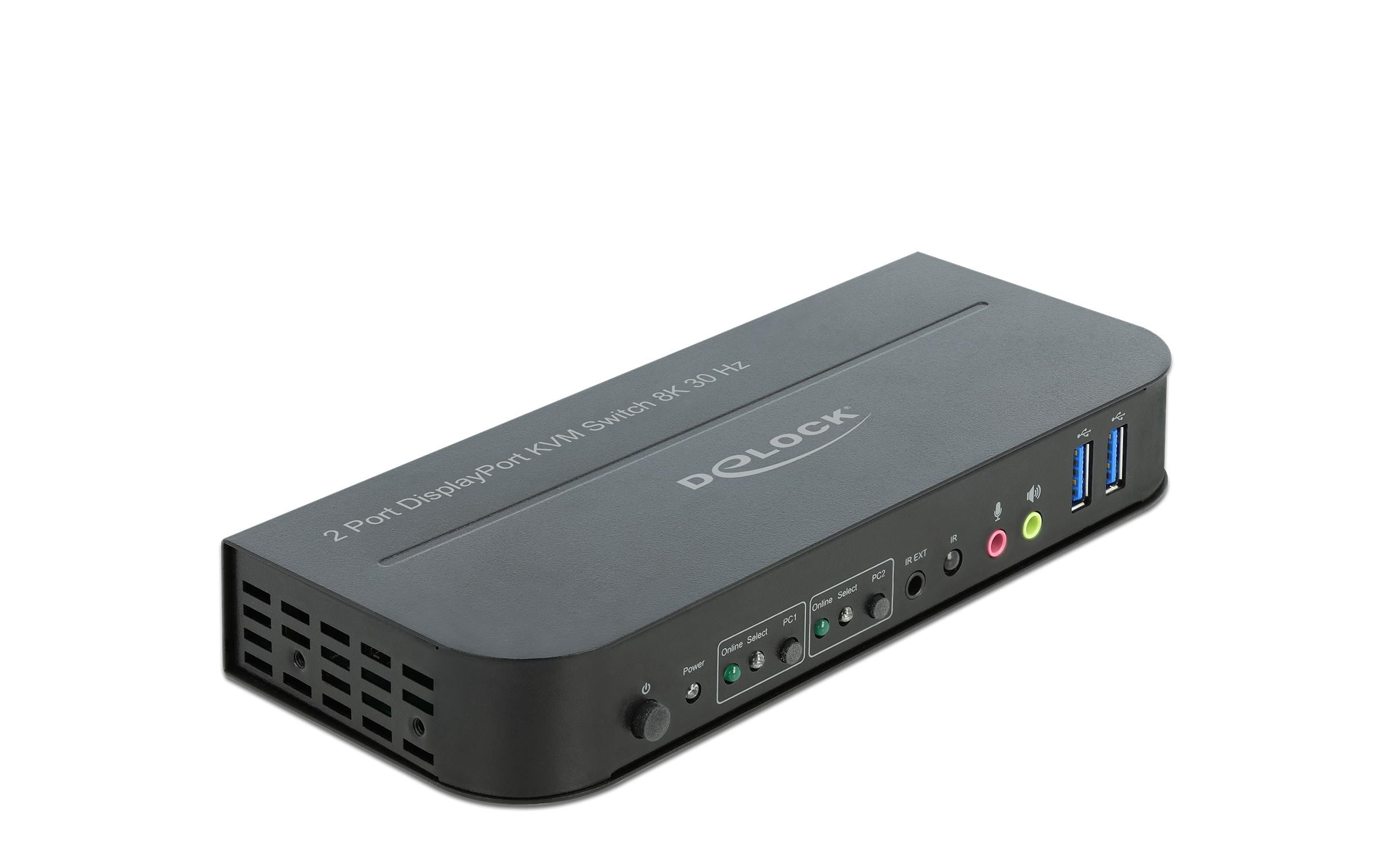 Delock 2 Port Displayport 1.4 KVM-Switch