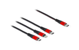 Delock USB2.0-Ladekabel 3 in 1, 30cm