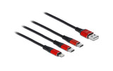 Delock USB2.0-Ladekabel 3 in 1, 30cm