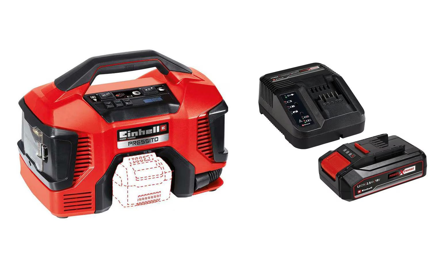Einhell Hybrid-Kompressor Pressito Kit