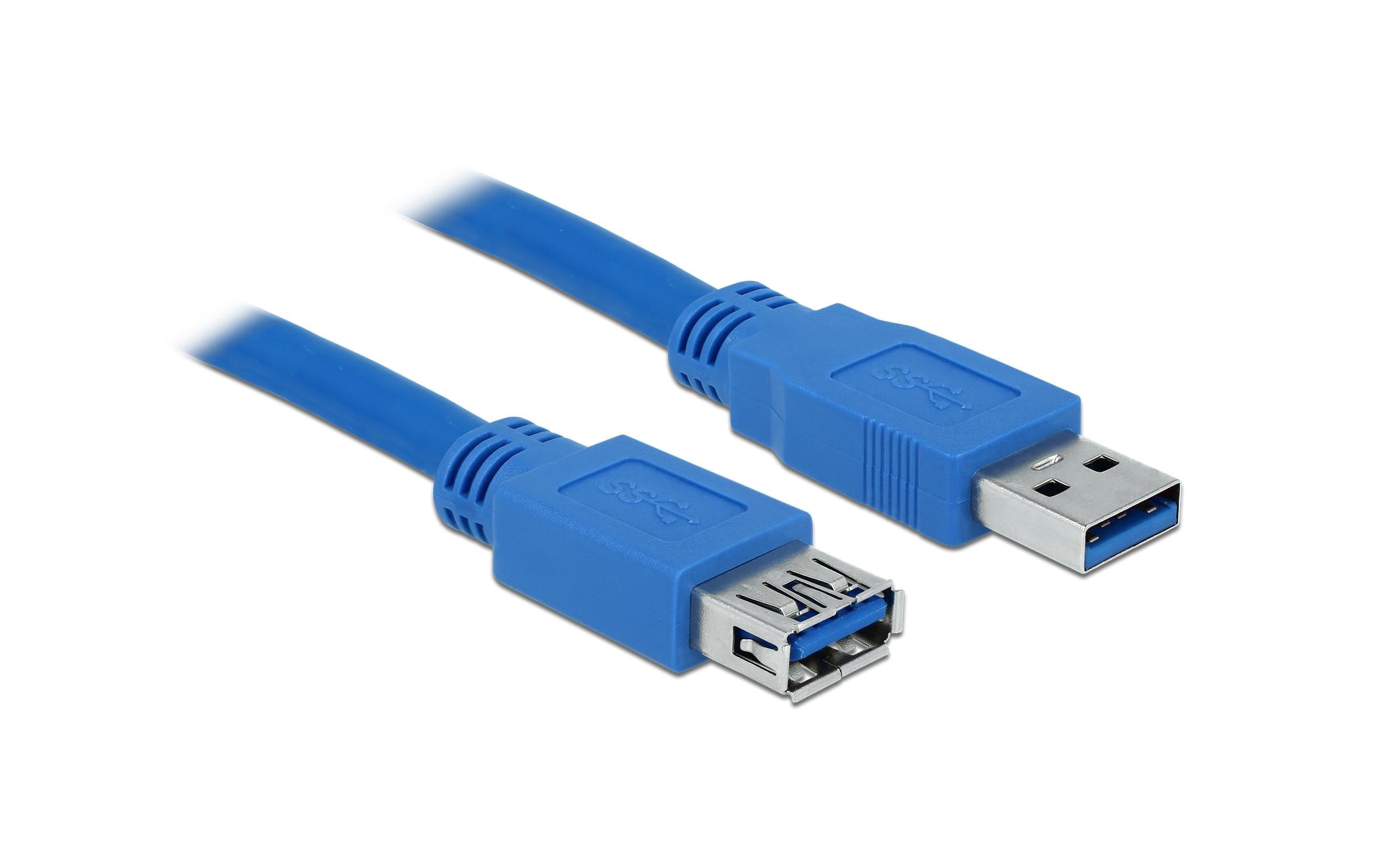 USB3.0 Kabel, 2.0m, A-A, Blau, Verlängerung
