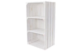 Holz Zollhaus Regal Vintage Weiss