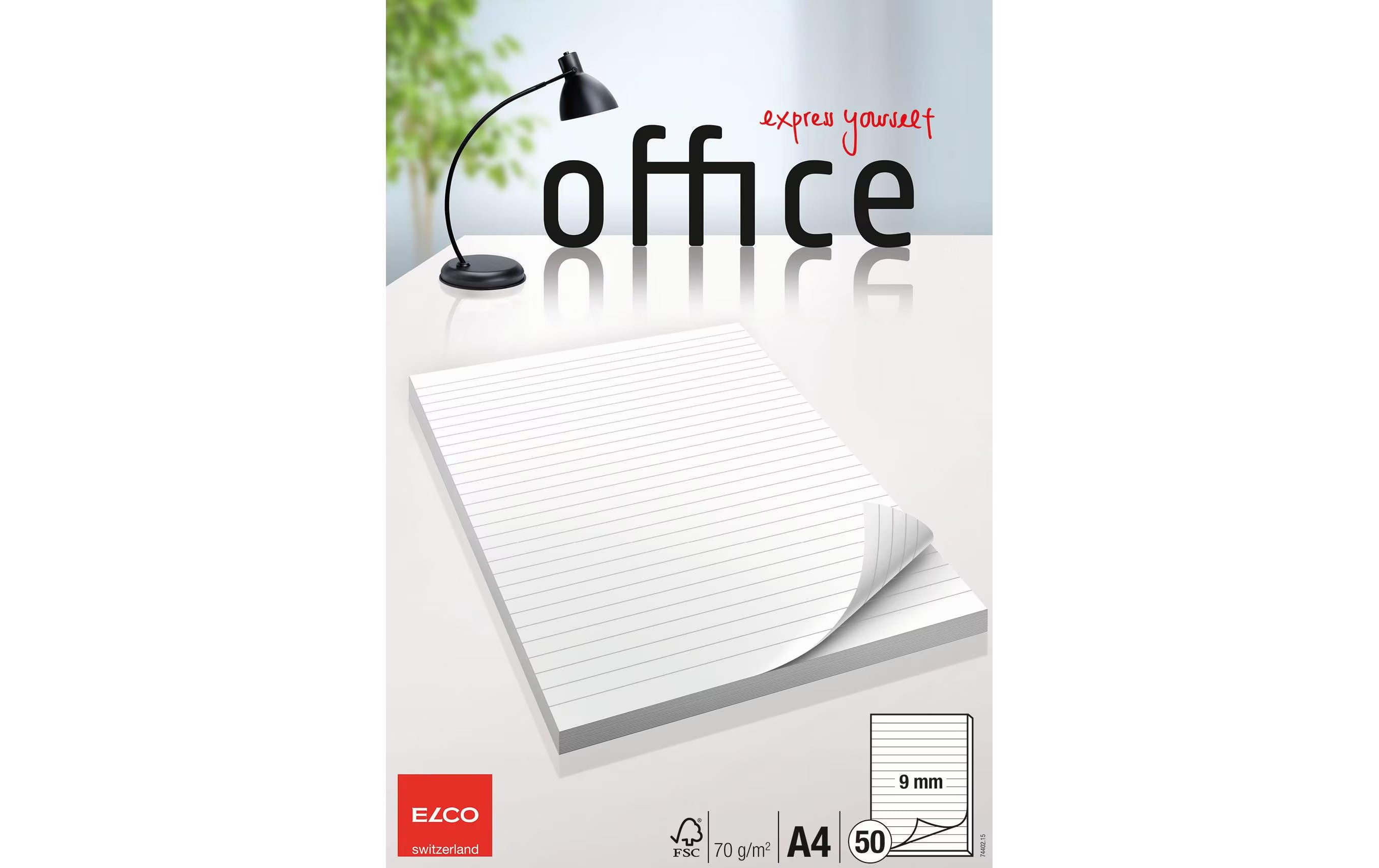 Elco Office Schreibblock, liniert, 9mm