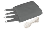Sonnensegel grau 4.0m,Quadratisch