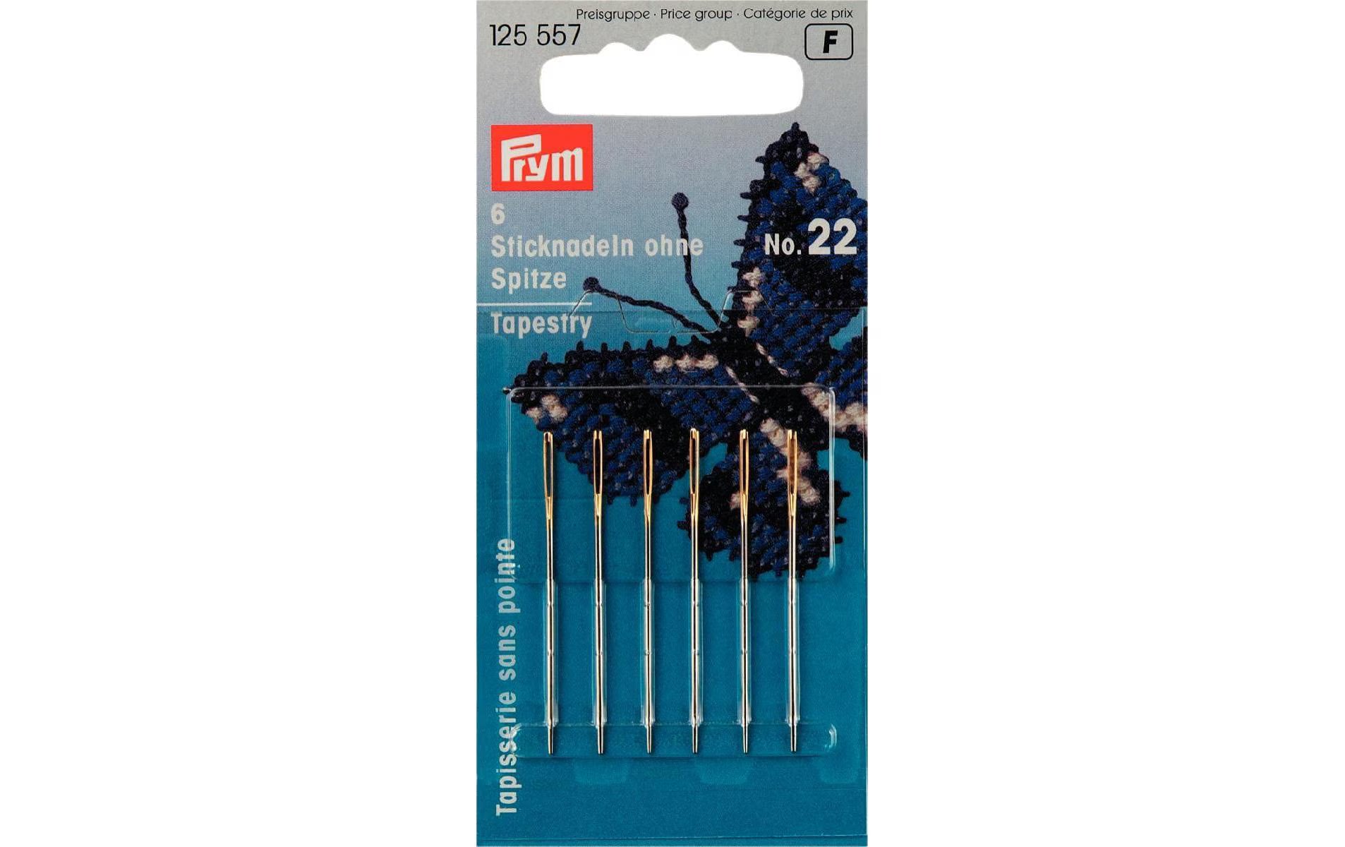 Prym Sticknadeln ohne Spitze, silber