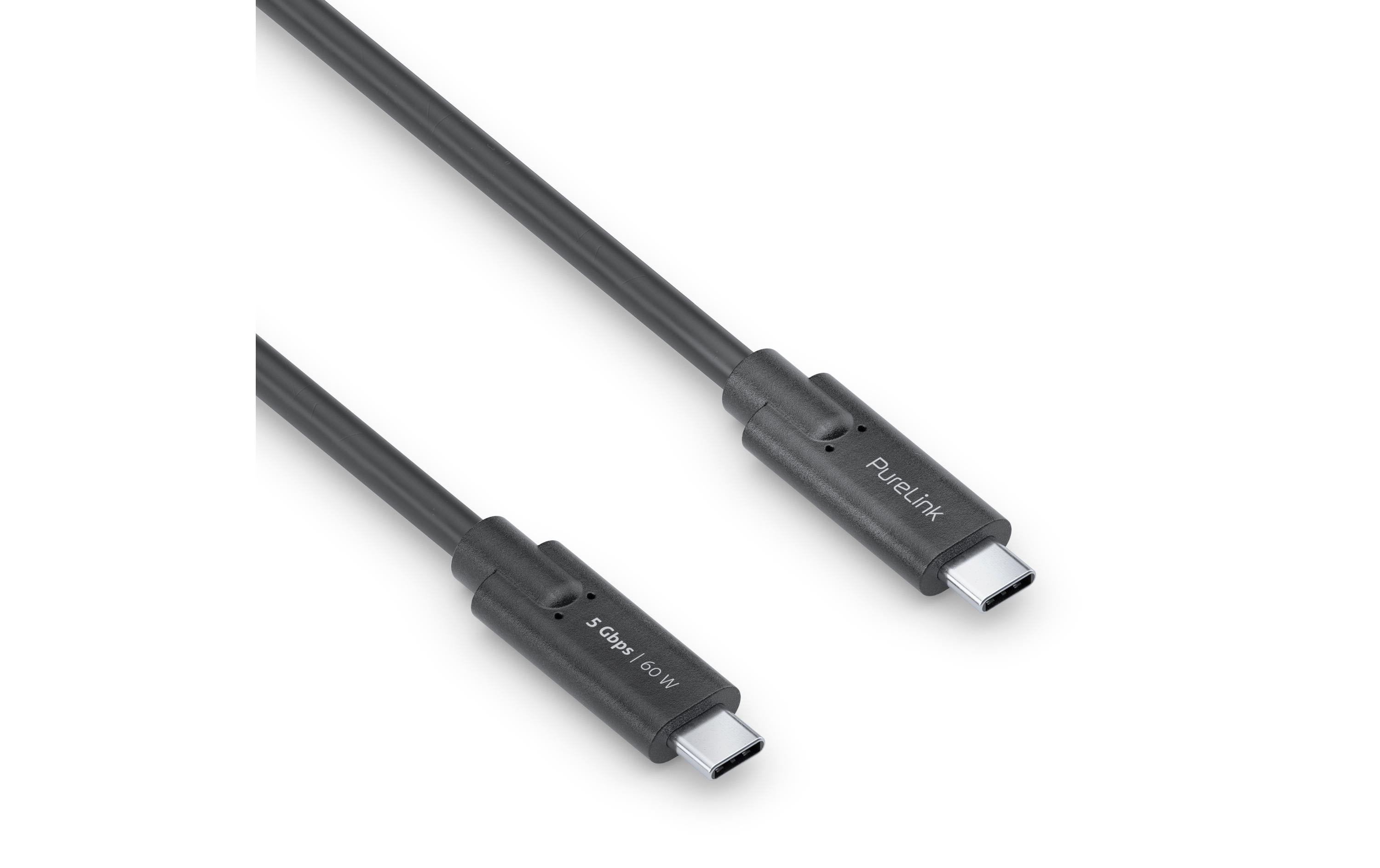 PureLink USB3.1 Gen1 USB-C-C, 1.0m, Schwarz