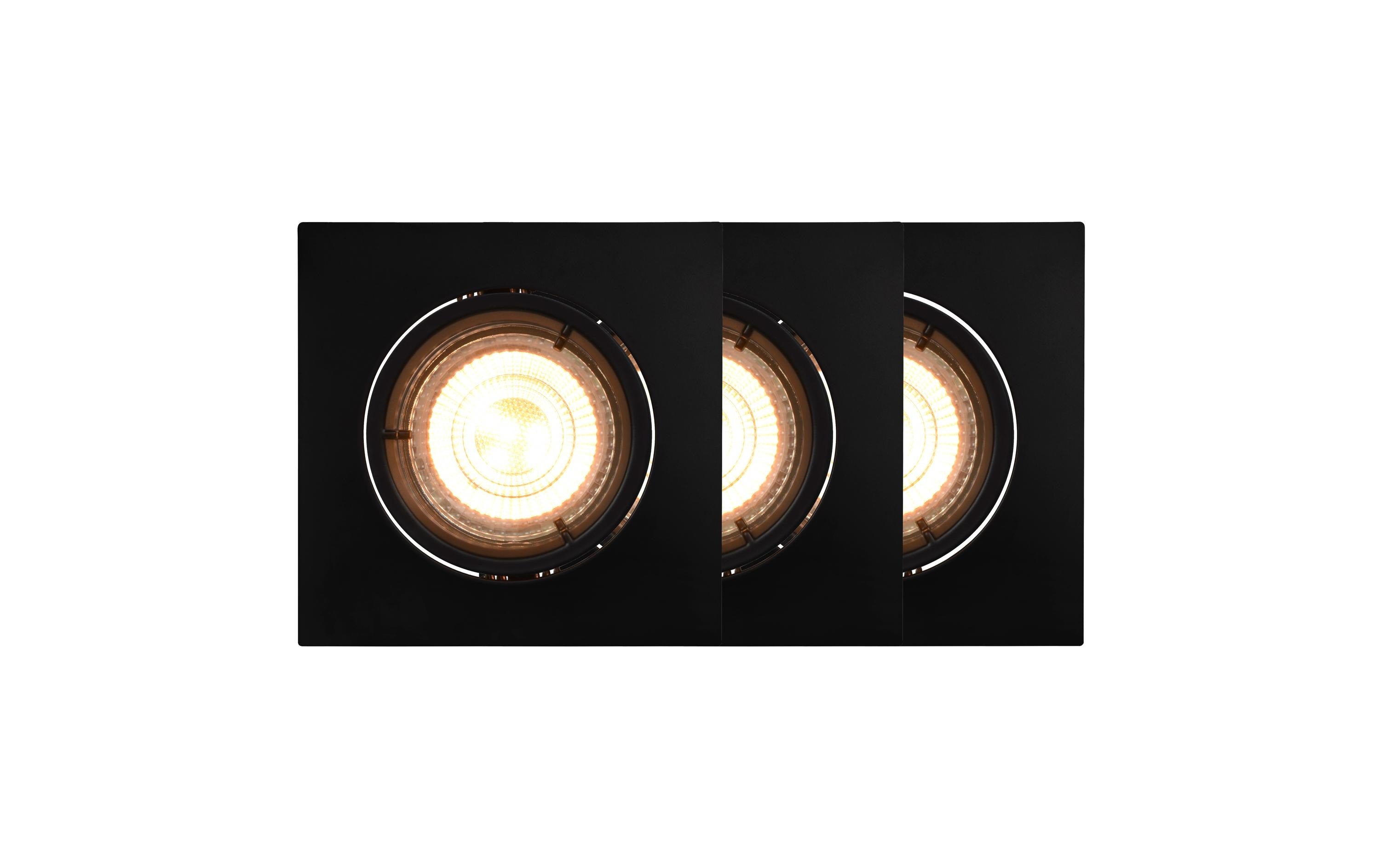 Nordlux Carina Smart Square 3-Kit, Schwarz