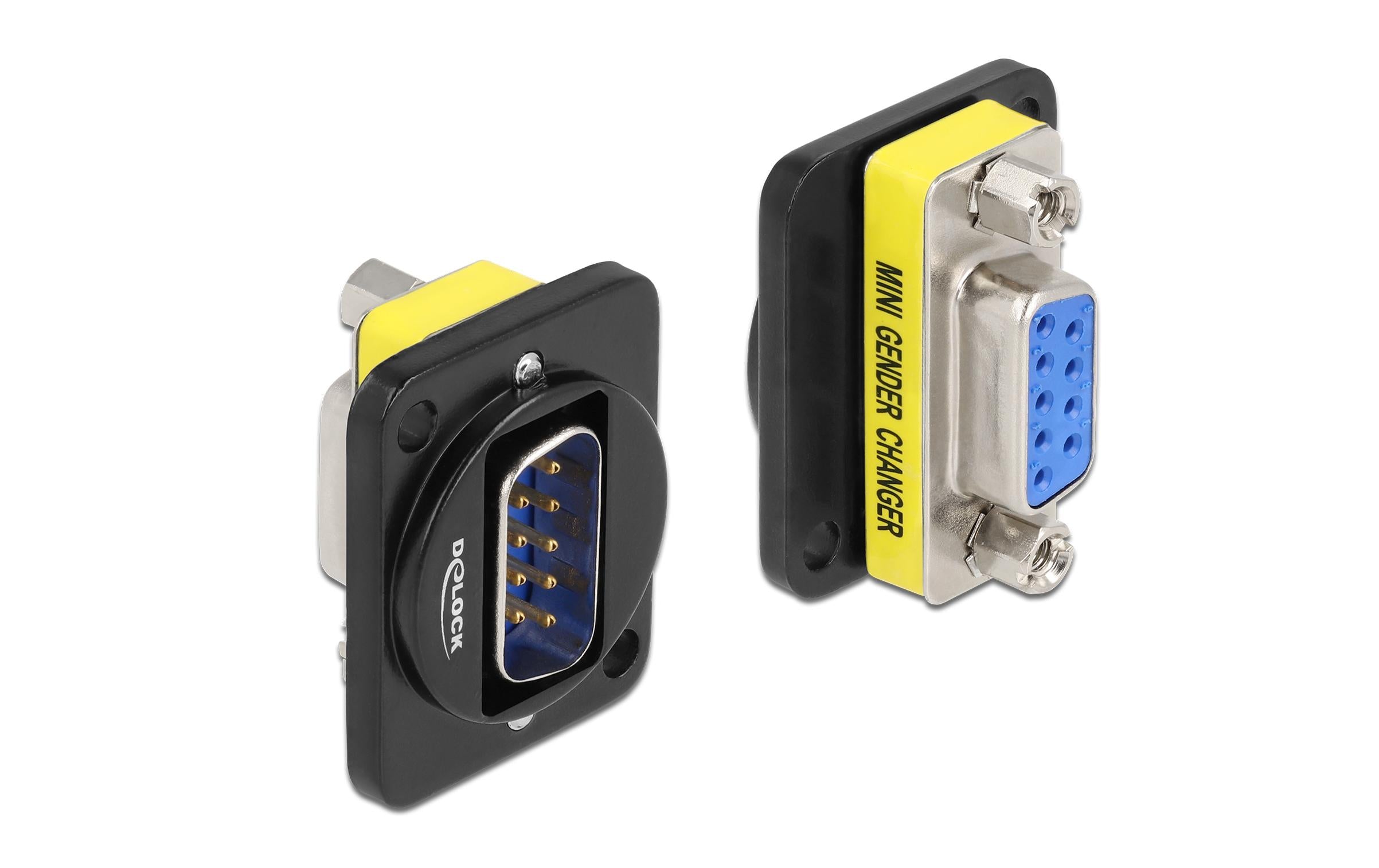 Delock TerminalblockDB9Stecker/DB9Buchse