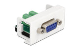 Delock Terminalblock D-Sub9 Buchse/10Pin