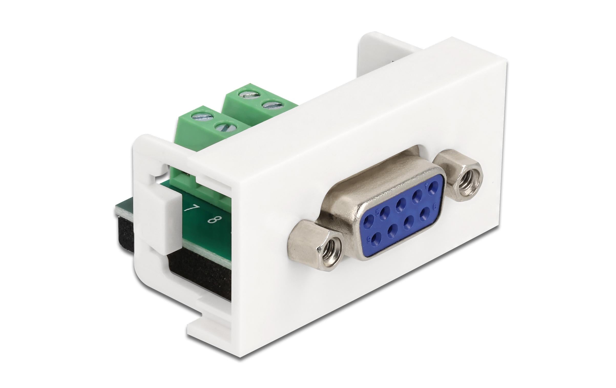 Delock Terminalblock D-Sub9 Buchse/10Pin