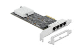 Delock PCI Express-x4 Netzwerkkarte,4x2.5GE