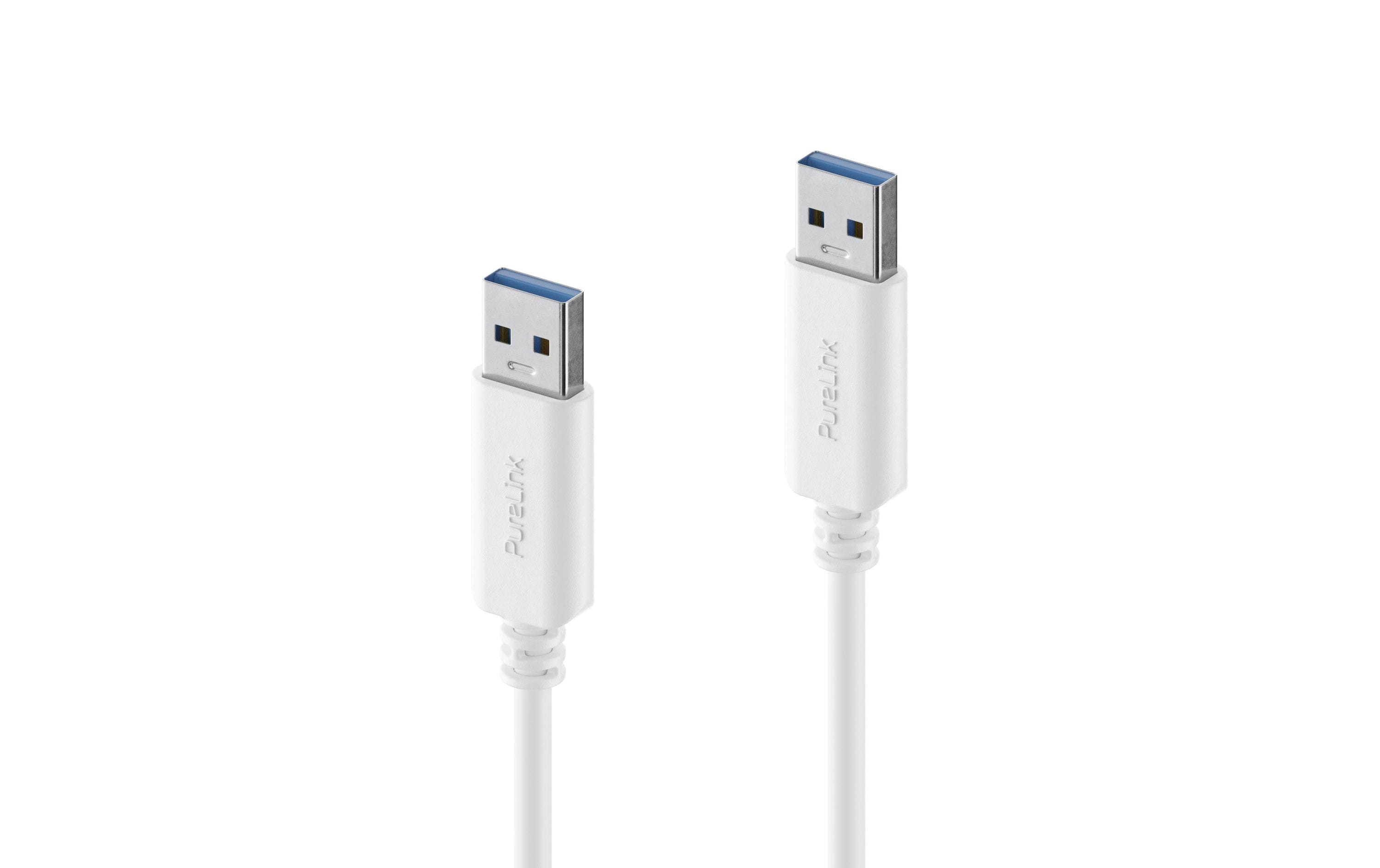 PureLink USB3.1 Gen2 USB-A-A, 1m, Weiss