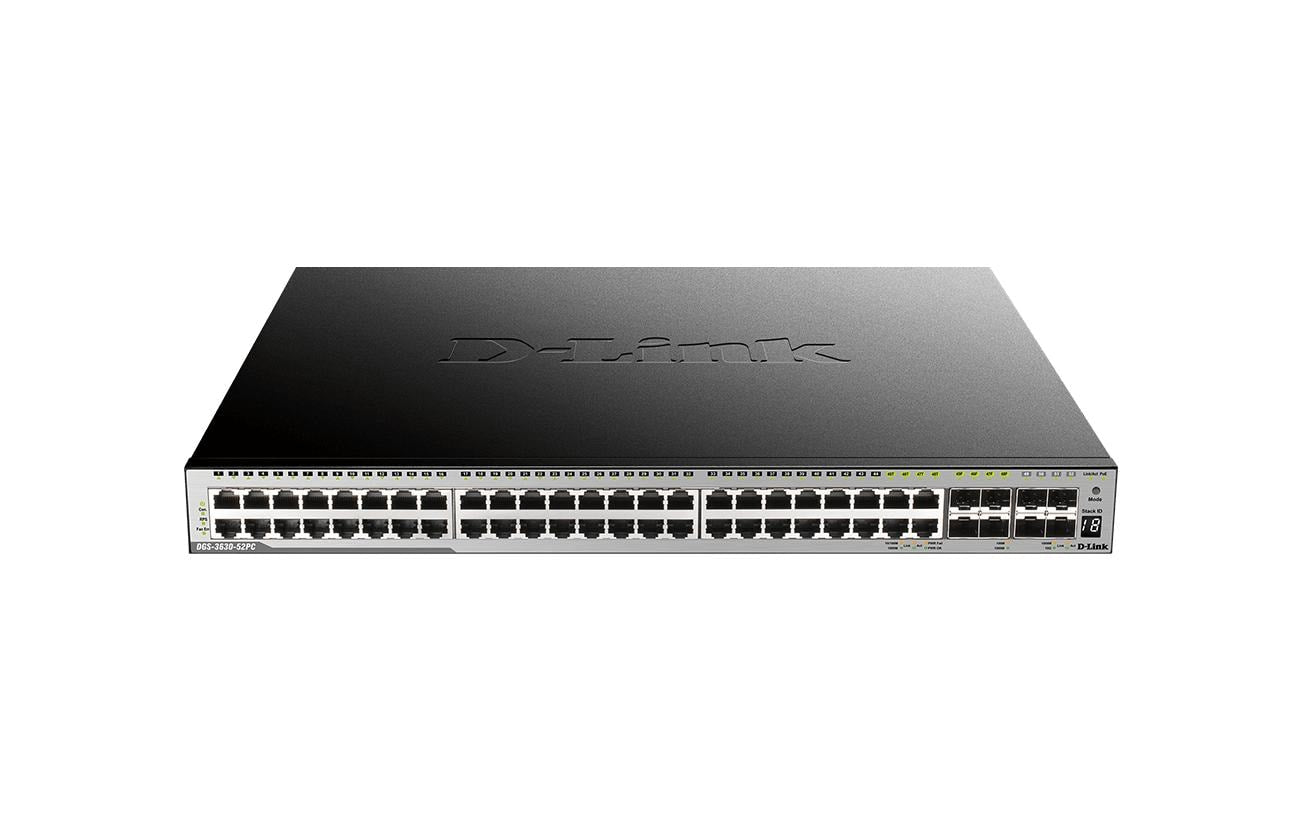D-Link DGS-3630-52PC/SI/E: 52p PoE Switch