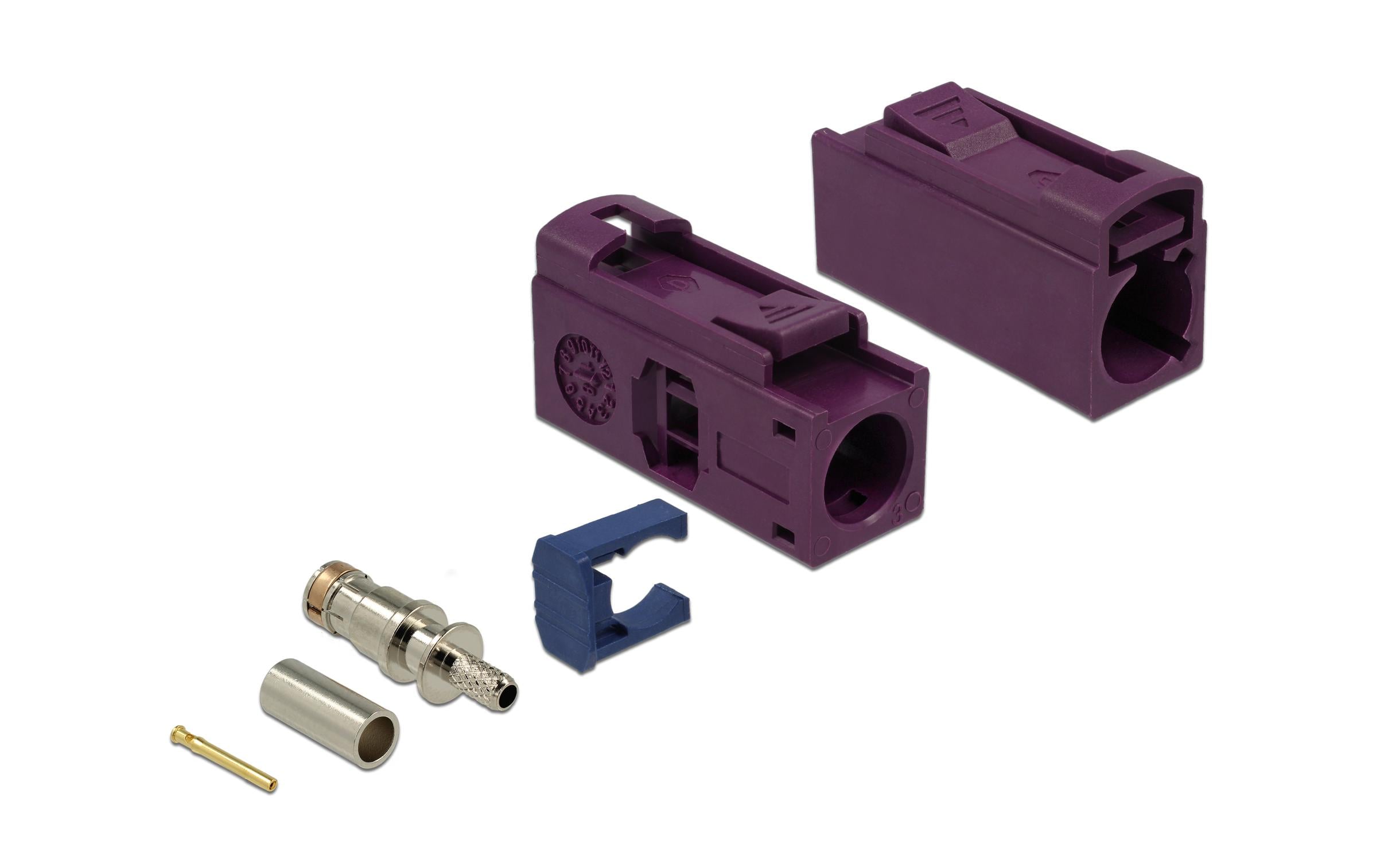Delock FAKRA D Buchse-Buchse Adapter, 25mm