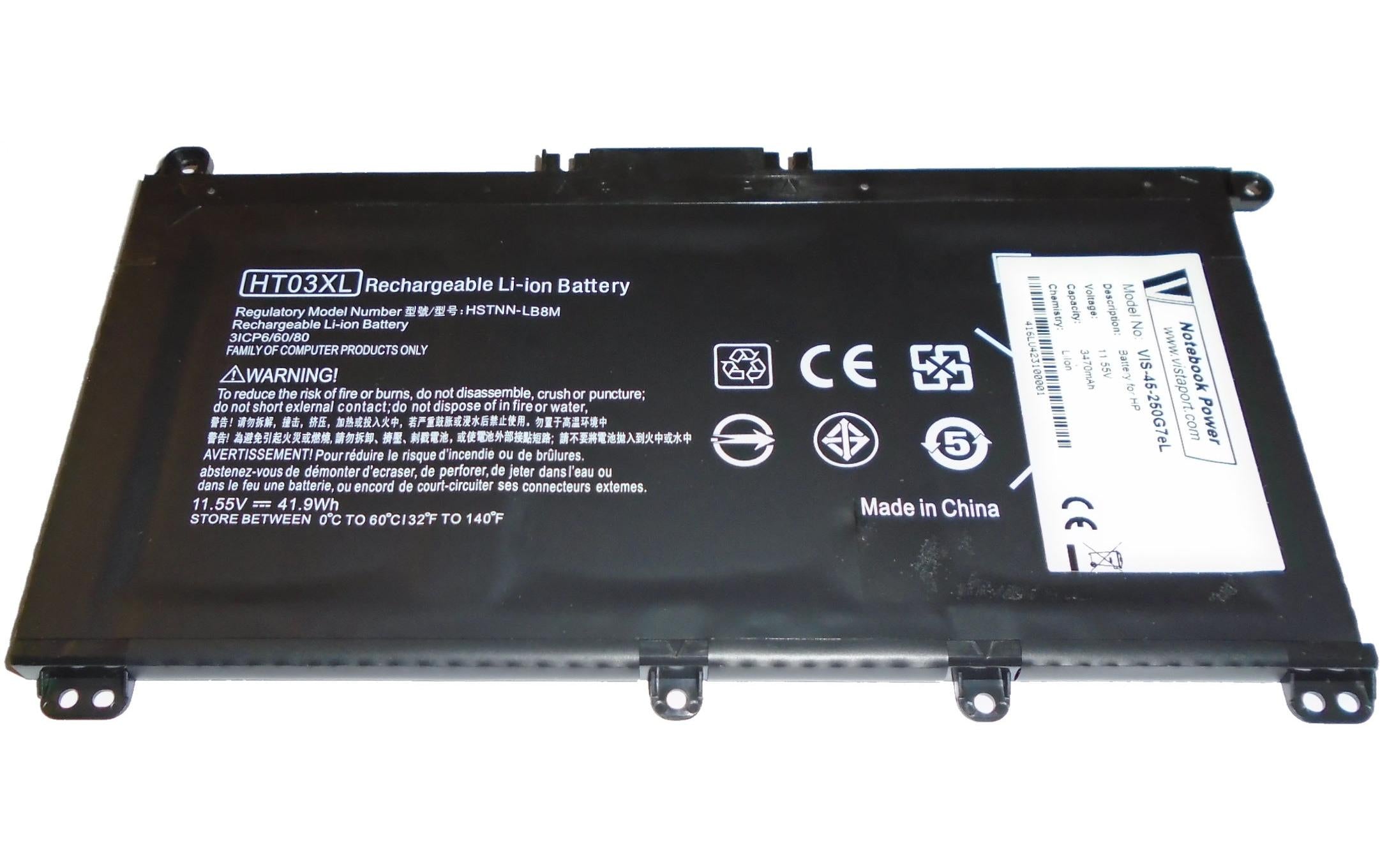 Vistaport Notebook Batteries für HP