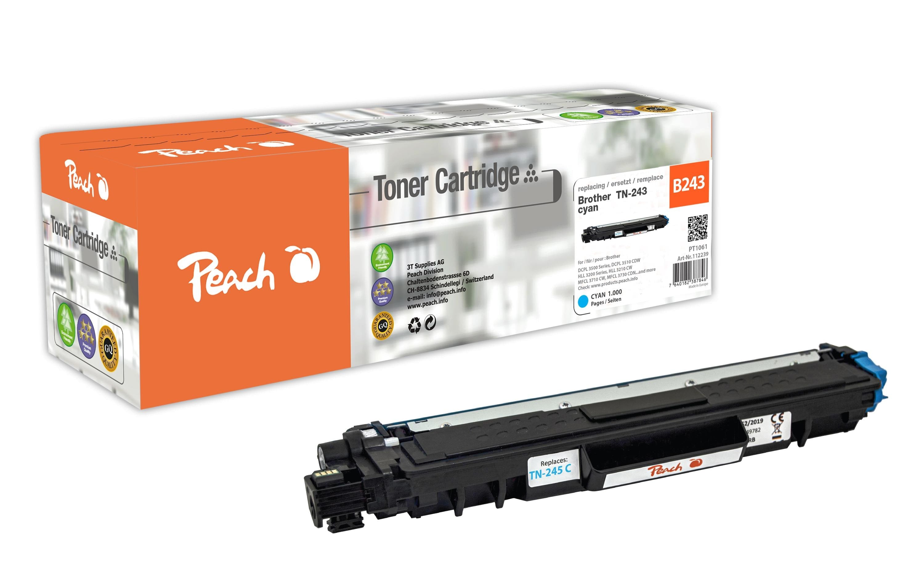 Peach Toner Brother TN-243C