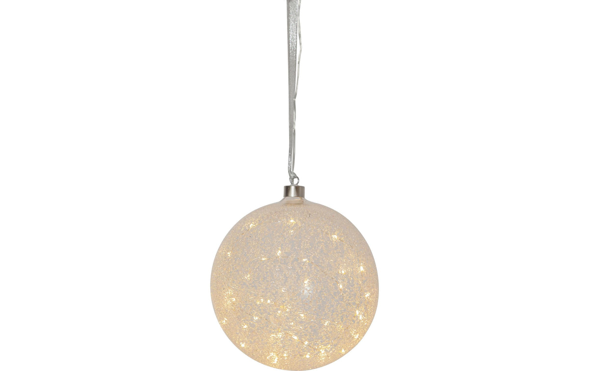 Star Trading Glasdekoration Glow Snow