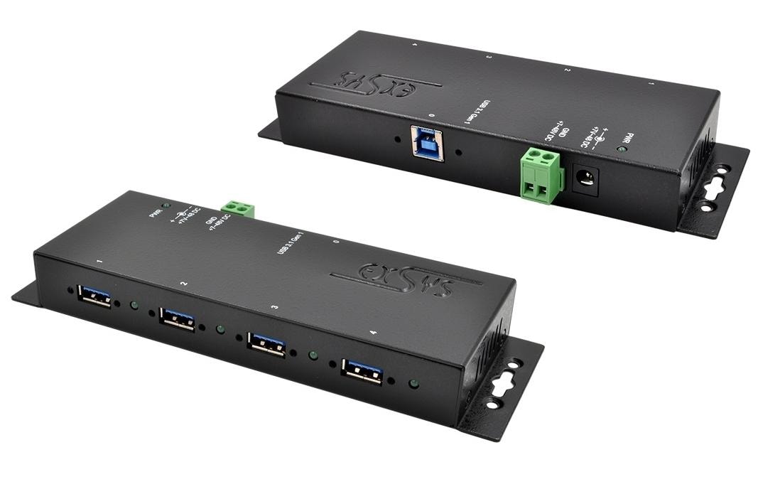EXSYS EX-1183HMVS-2, 4x USB 3.0, Metall,