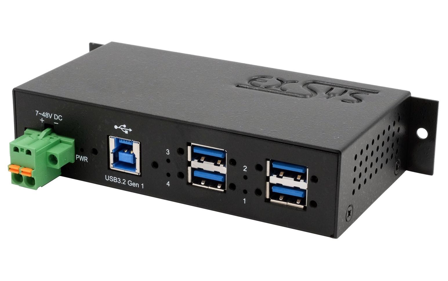 EXSYS EX-1185HMVS-2, 4x USB 3.0, Metall,