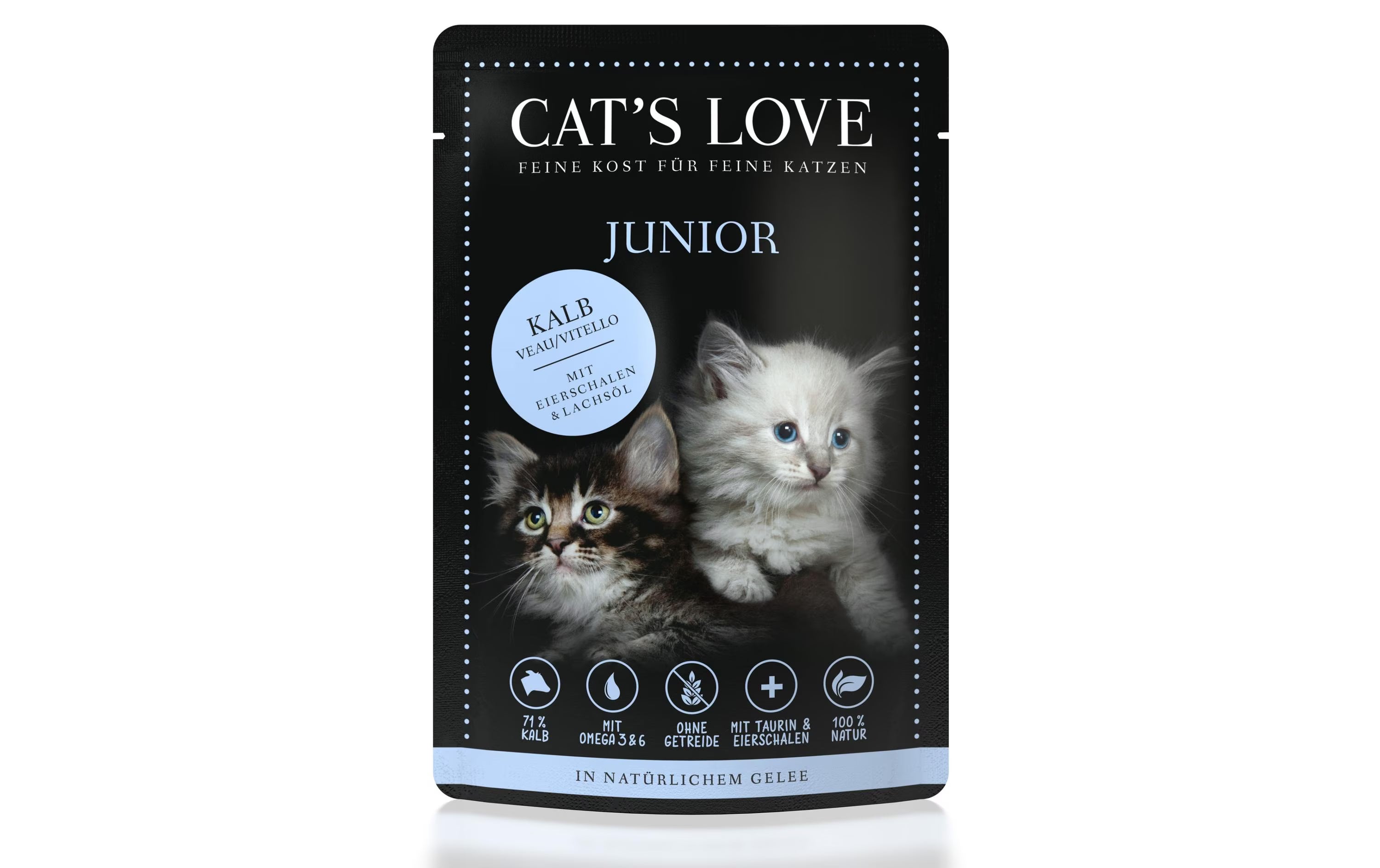 Cats Love Nassfutter Junior Kalb,