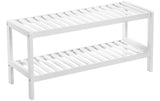 Songmics Schuhregal Bambus, Weiss