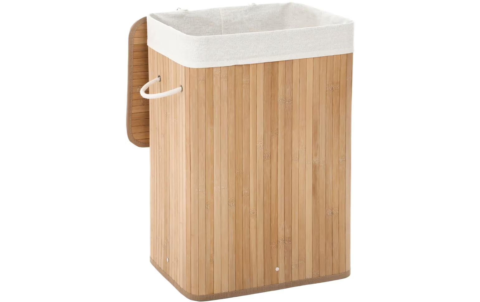 Songmics Wäschekorb Bambus, 72 L