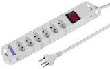 Steckdosenleiste 6xT13, mit Schalter