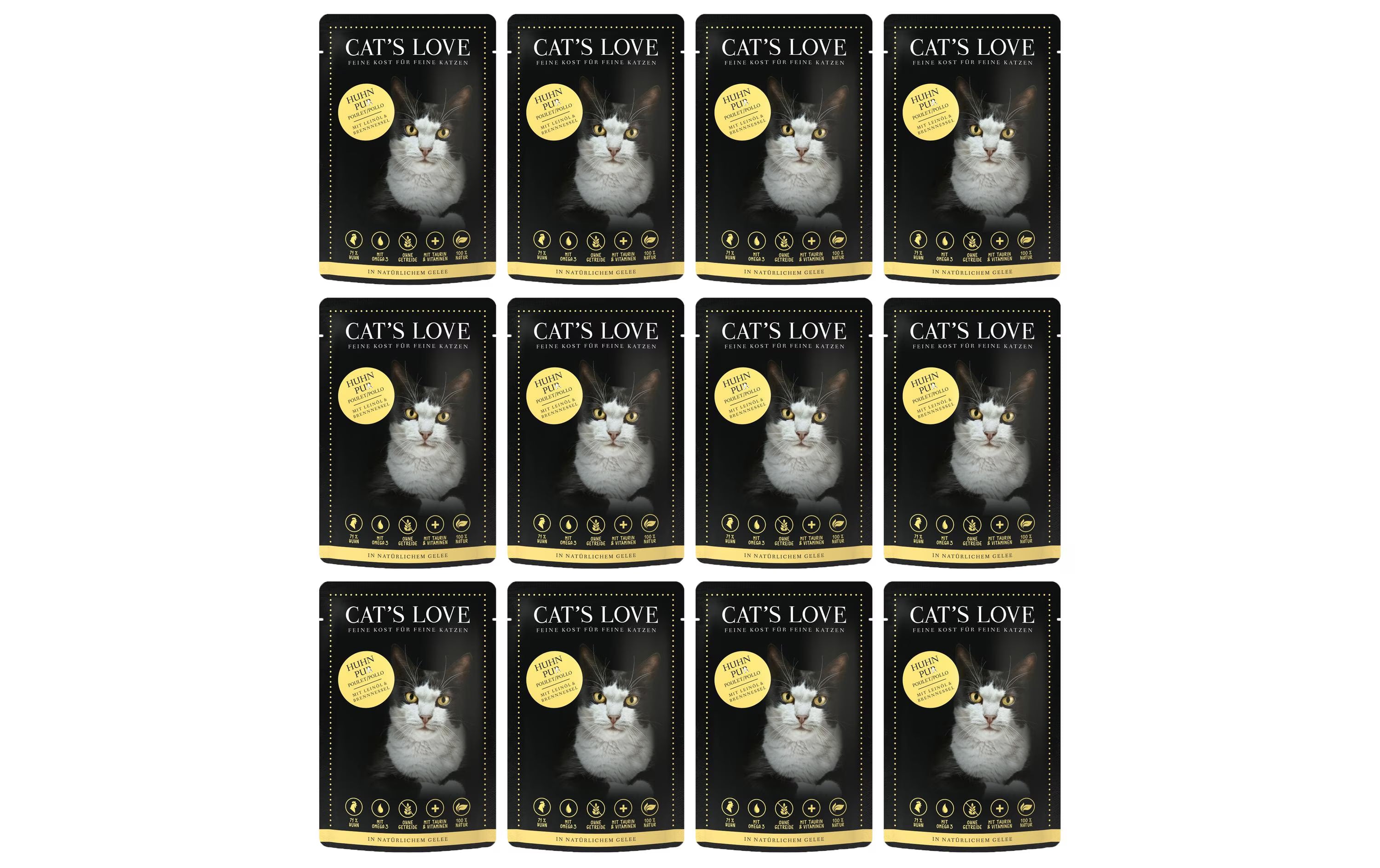 Cats Love Nassfutter Adult Huhn,