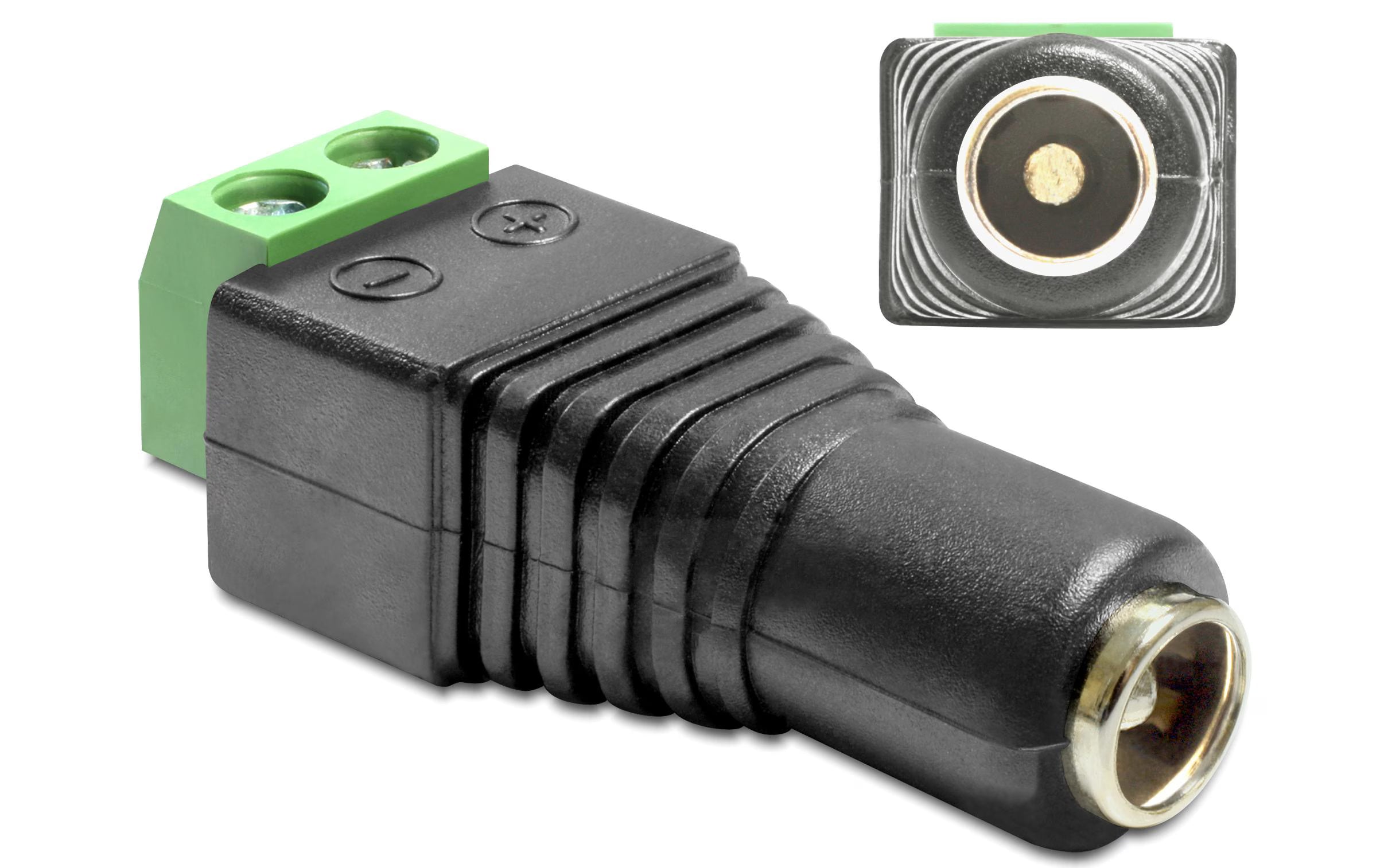 Delock Adapter DC, 5,5 x 2,5mm Buchse