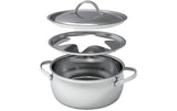 Kisag edelstahl Fondue Topf Gstaad